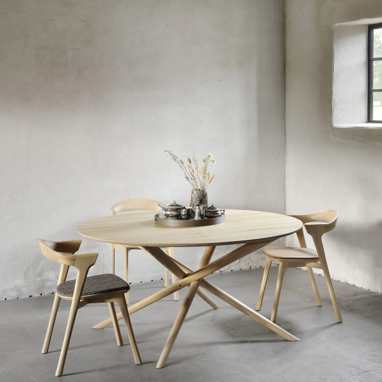 Ethnicraft Oak Mikado Oval Dining Table available from Make Your House A Home, Bendigo, Victoria, Australia