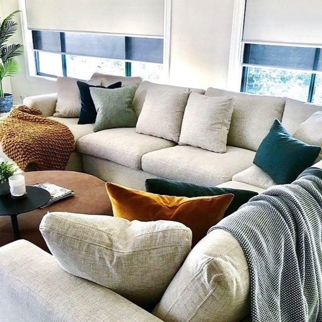 Shona Modular Sofa by Molmic available from Make Your House A Home, Furniture Store located in Bendigo, Victoria. Australian Made in Melbourne. Momic Feather Blend.