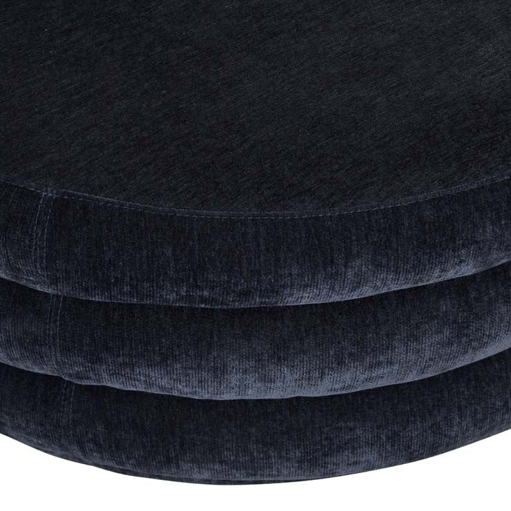 Kennedy Ribbed Large Round Ottoman by GlobeWest from Make Your House A Home Premium Stockist. Furniture Store Bendigo. 20% off Globe West Sale. Australia Wide Delivery.