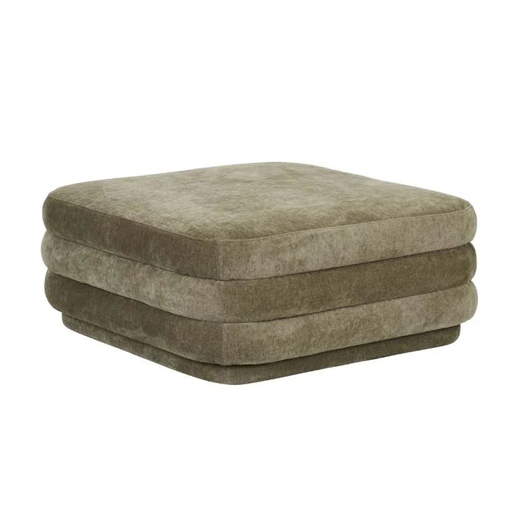 Kennedy Ribbed Large Square Ottoman by GlobeWest from Make Your House A Home Premium Stockist. Furniture Store Bendigo. 20% off Globe West Sale. Australia Wide Delivery.