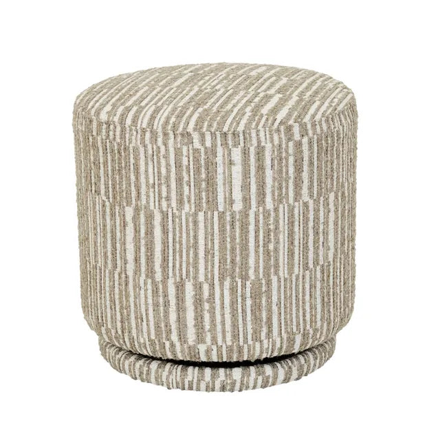 Globewest Kennedy Ridge Ottoman Mushroom Weave