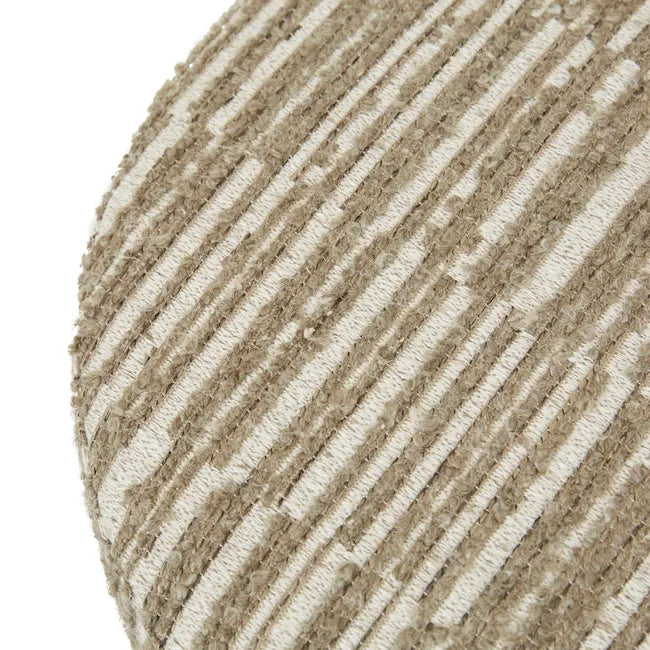 Globewest Kennedy Ridge Ottoman Mushroom Weave