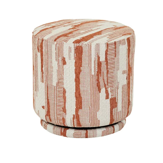 Globewest Kennedy Ridge Ottoman Rust Clay
