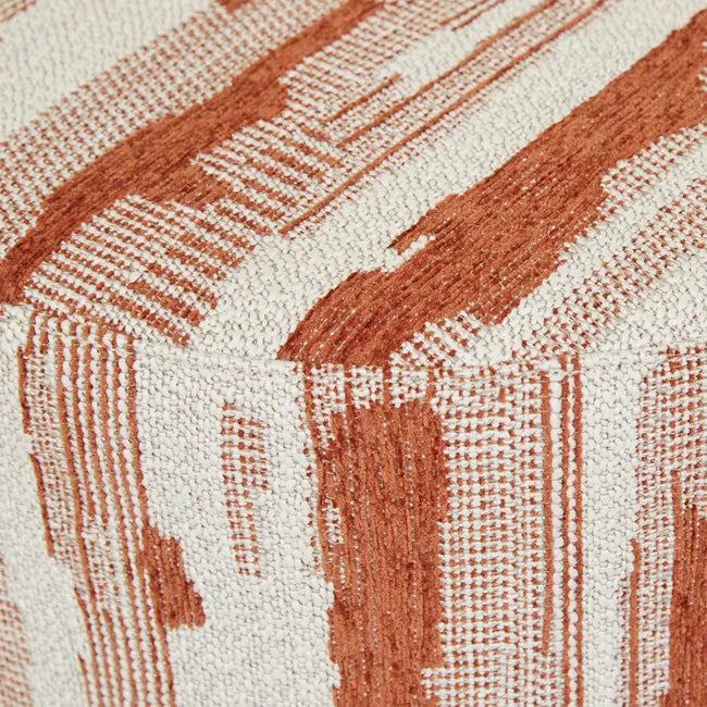 Globewest Kennedy Ridge Ottoman Rust Clay