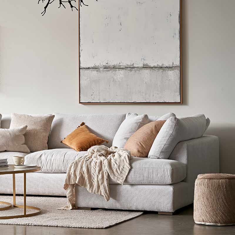 Shona Modular Sofa by Molmic available from Make Your House A Home, Furniture Store located in Bendigo, Victoria. Australian Made in Melbourne. Momic Feather Blend.