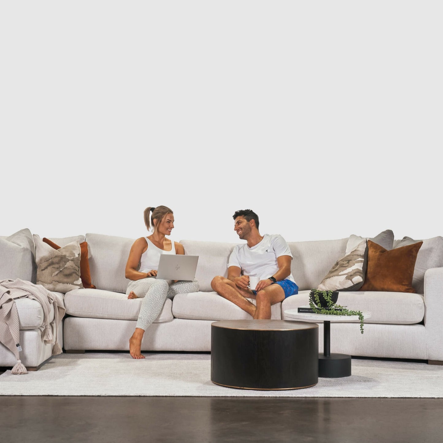 Shona Modular Sofa by Molmic available from Make Your House A Home, Furniture Store located in Bendigo, Victoria. Australian Made in Melbourne. Momic Feather Blend.