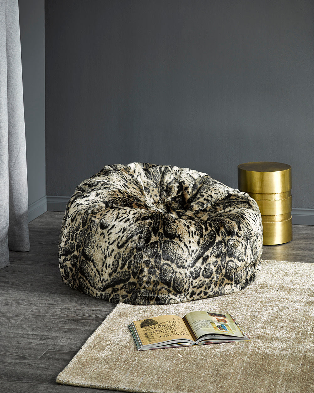 Heirloom Plush Pod Faux Fur Bean Bag Cover from Make Your House A Home Premium Stockist. Furniture Store Bendigo, Victoria. Australia Wide Delivery.