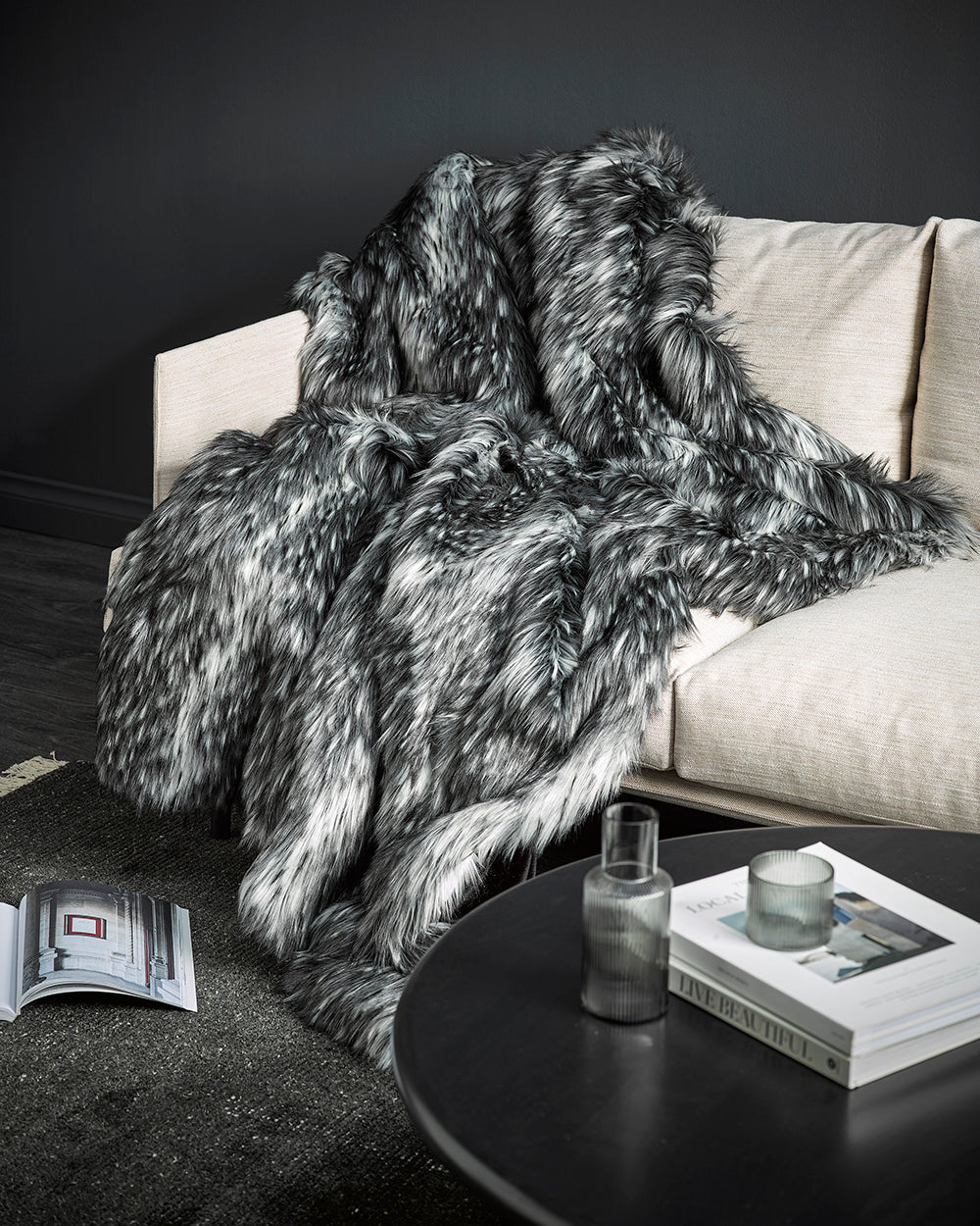 Alaskan Wolf Fur Throw Rug by Heirloom – Make Your House A Home
