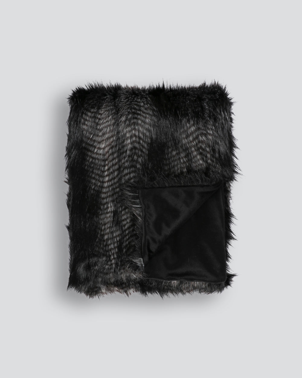 Heirloom Black Coyote Throw Rug Blanket in Faux Fur is available from Make Your House A Home Premium Stockist. Furniture Store Bendigo, Victoria. Australia Wide Delivery.