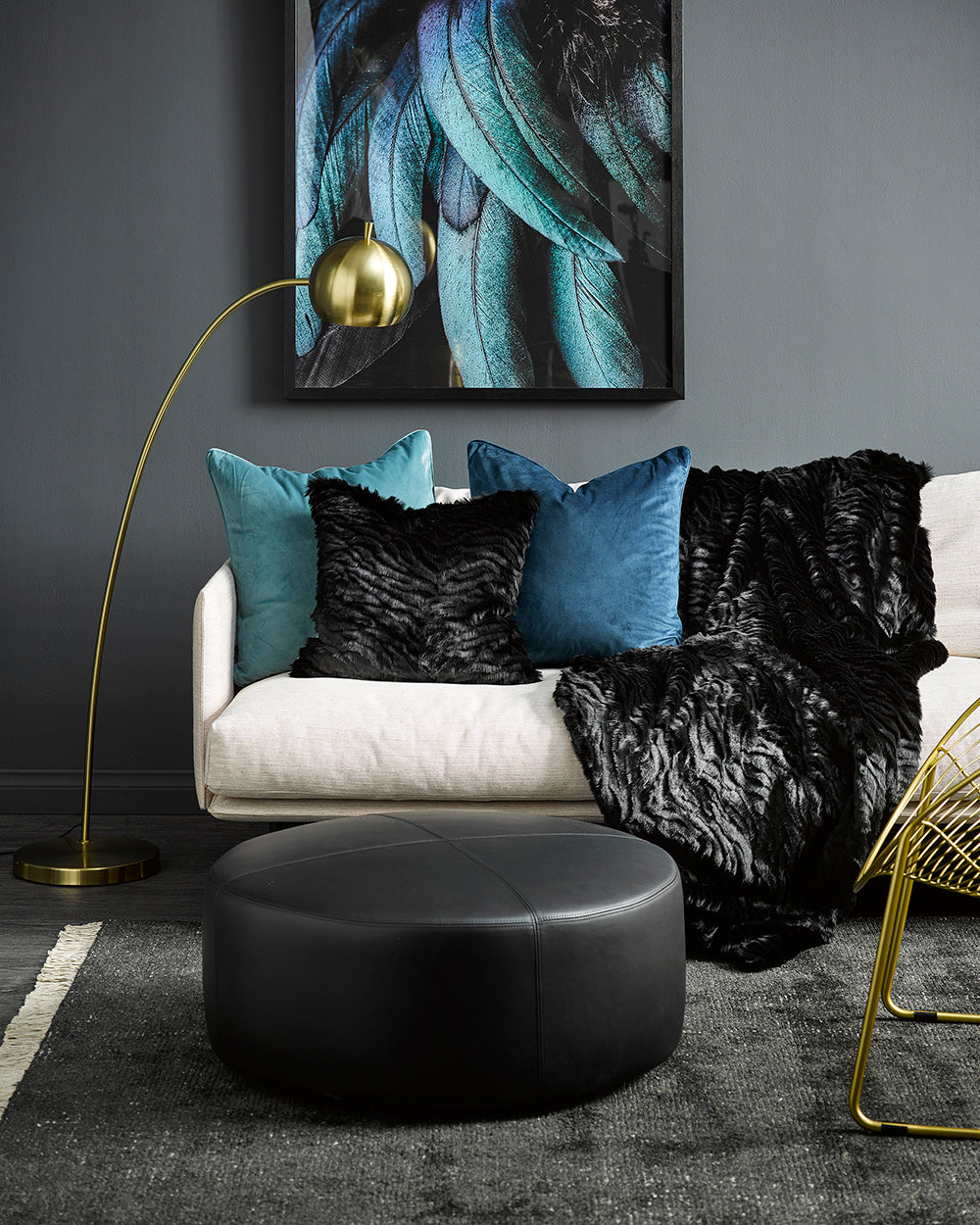 Heirloom Black Tiger Throw Rug Blanket in Faux Fur is available from Make Your House A Home Premium Stockist. Furniture Store Bendigo, Victoria. Australia Wide Delivery.