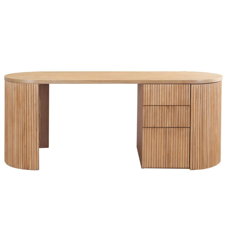 Benjamin Ripple Grand Desk by GlobeWest from Make Your House A Home Premium Stockist. Furniture Store Bendigo. 20% off Globe West. Australia Wide Delivery.