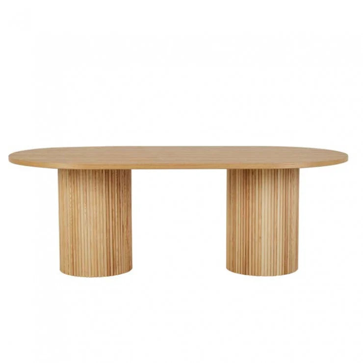 Benjamin Ripple Oval Dining Table by GlobeWest from Make Your House A Home Premium Stockist. Furniture Store Bendigo. 20% off Globe West. Australia Wide Delivery.