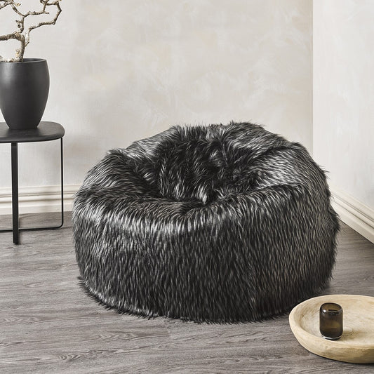 Heirloom Plush Pod Faux Fur Bean Bag Cover from Make Your House A Home Premium Stockist. Furniture Store Bendigo, Victoria. Australia Wide Delivery.