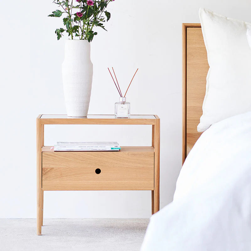 Ethnicraft Oak Spindle Bedside Table is available from Make Your House A Home, Bendigo, Victoria, Australia