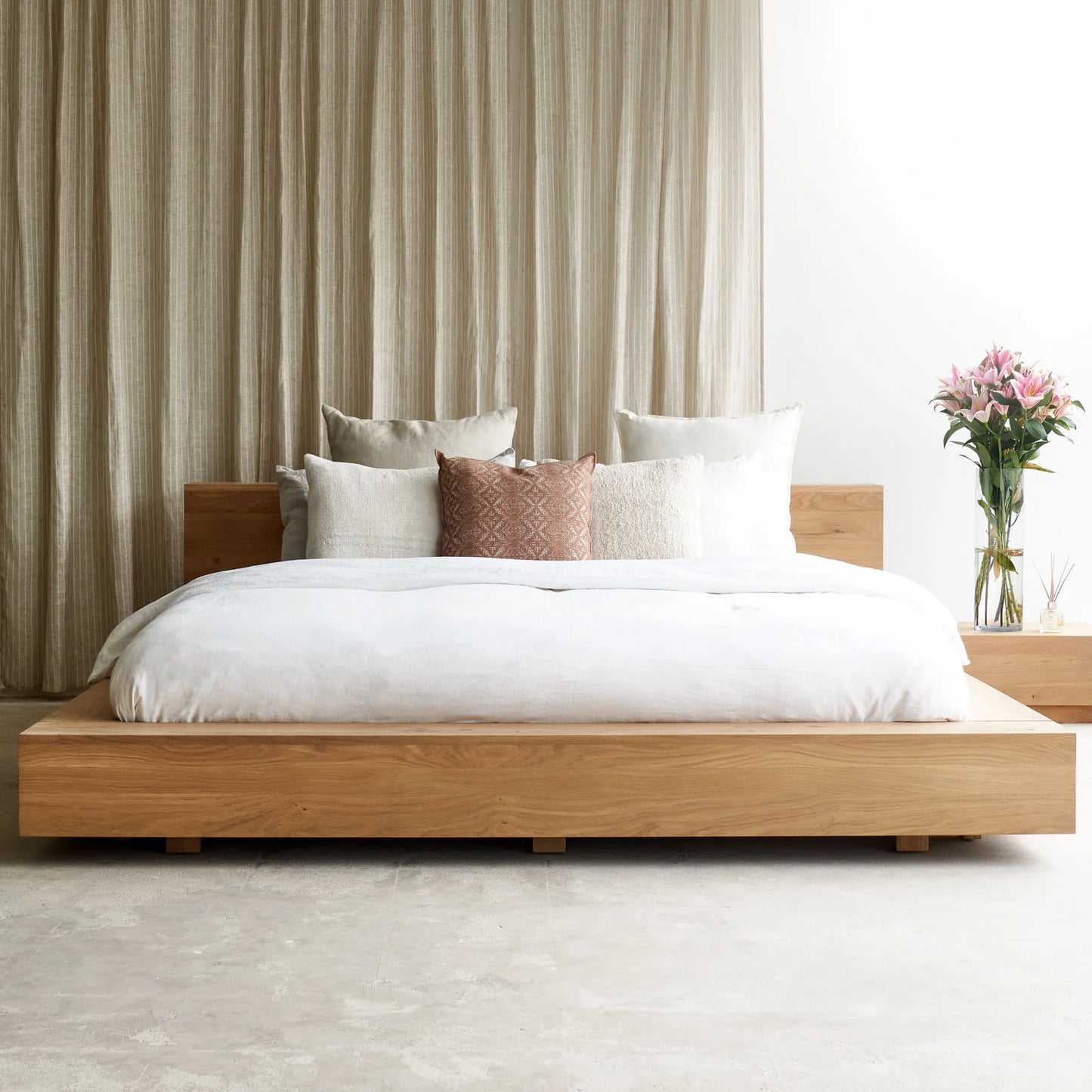 Ethnicraft Oak Madra Bed is available from Make Your House A Home, Bendigo, Victoria, Australia