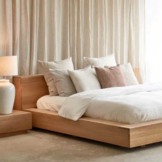 Ethnicraft Oak Madra King Bed is available from Make Your House A Home, Bendigo, Victoria, Australia