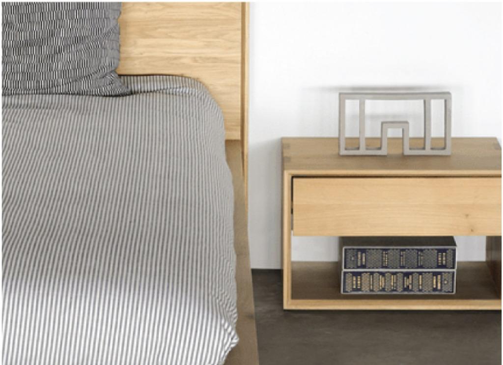 Ethnicraft Oak Nordic ll Bedside Table Nightstand is available from Make Your House A Home, Bendigo, Victoria, Australia
