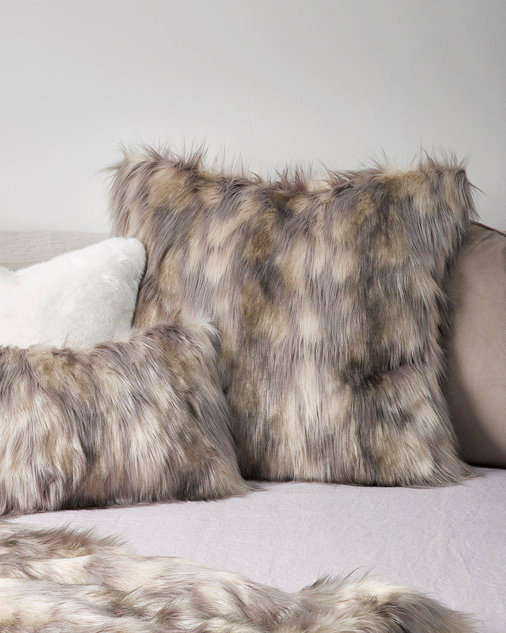 Heirloom Mountain Hare Cushions in Faux Fur are available from Make Your House A Home Premium Stockist. Furniture Store Bendigo, Victoria. Australia Wide Delivery. Furtex Baya.