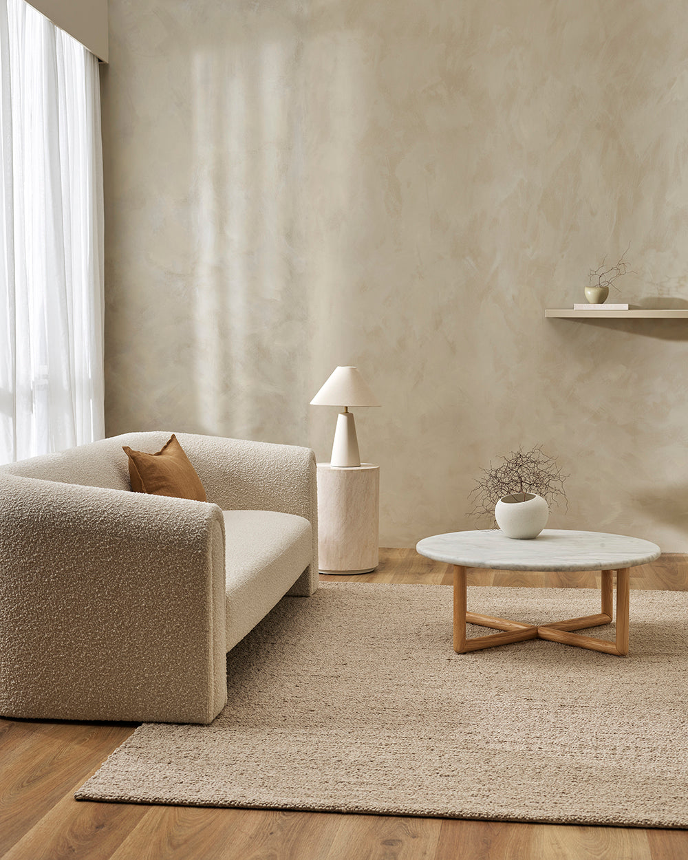 Mt Somers Fawn Rug from Baya Furtex Stockist Make Your House A Home, Furniture Store Bendigo. Free Australia Wide Delivery.