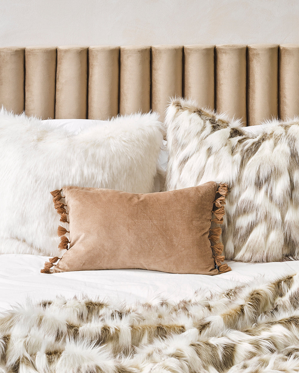Heirloom Norwegian Fox Cushions in Faux Fur are available from Make Your House A Home Premium Stockist. Furniture Store Bendigo, Victoria. Australia Wide Delivery. Furtex Baya.