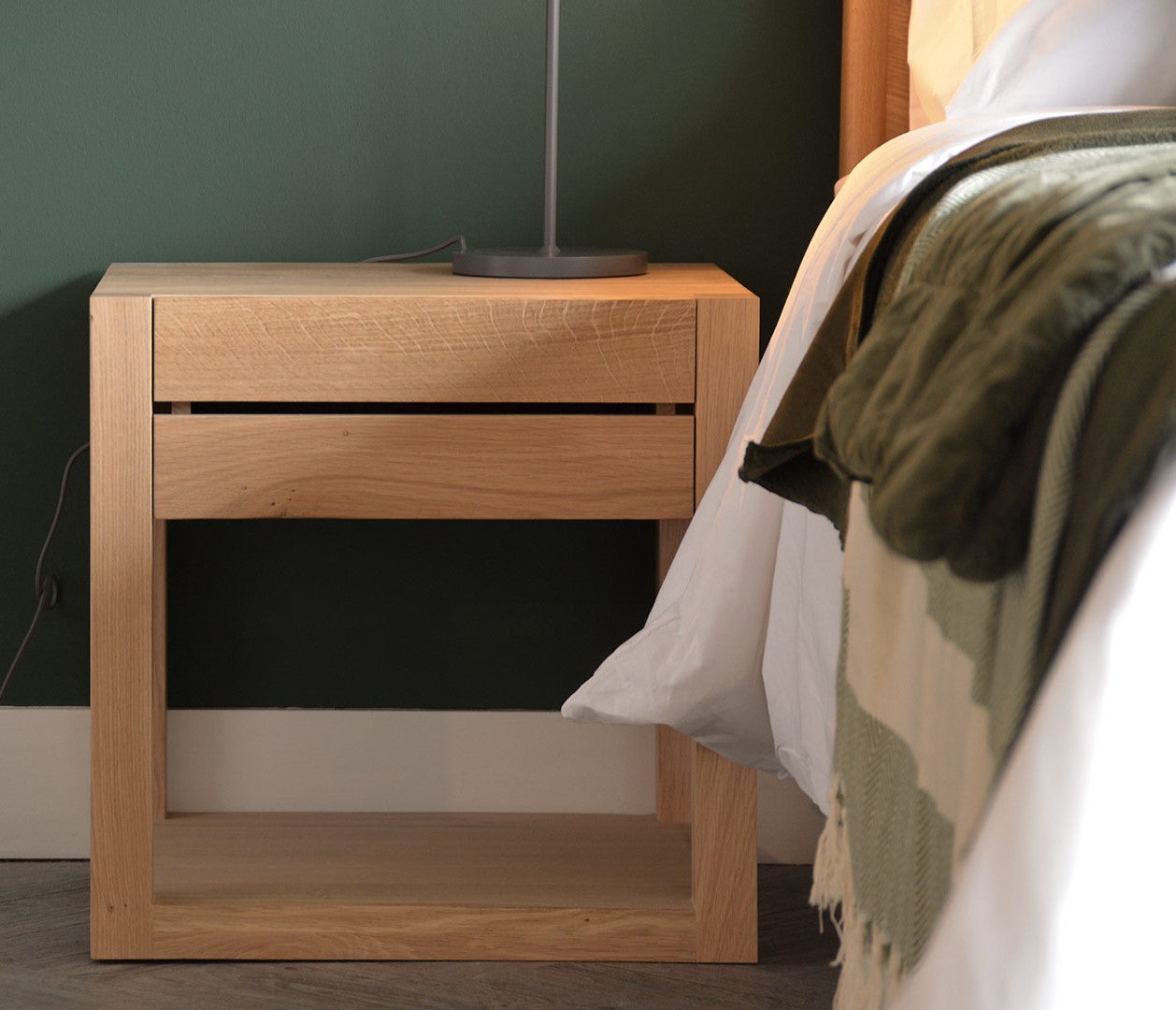 Ethnicraft Oak Azur Bedside Table is available from Make Your House A Home, Bendigo, Victoria, Australia