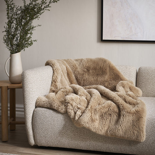 Baya Pele Faux Fur Biscuit Throw Rug Blanket is available from Make Your House A Home Premium Stockist. Furniture Store Bendigo, Victoria. Australia Wide Delivery. Furtex.