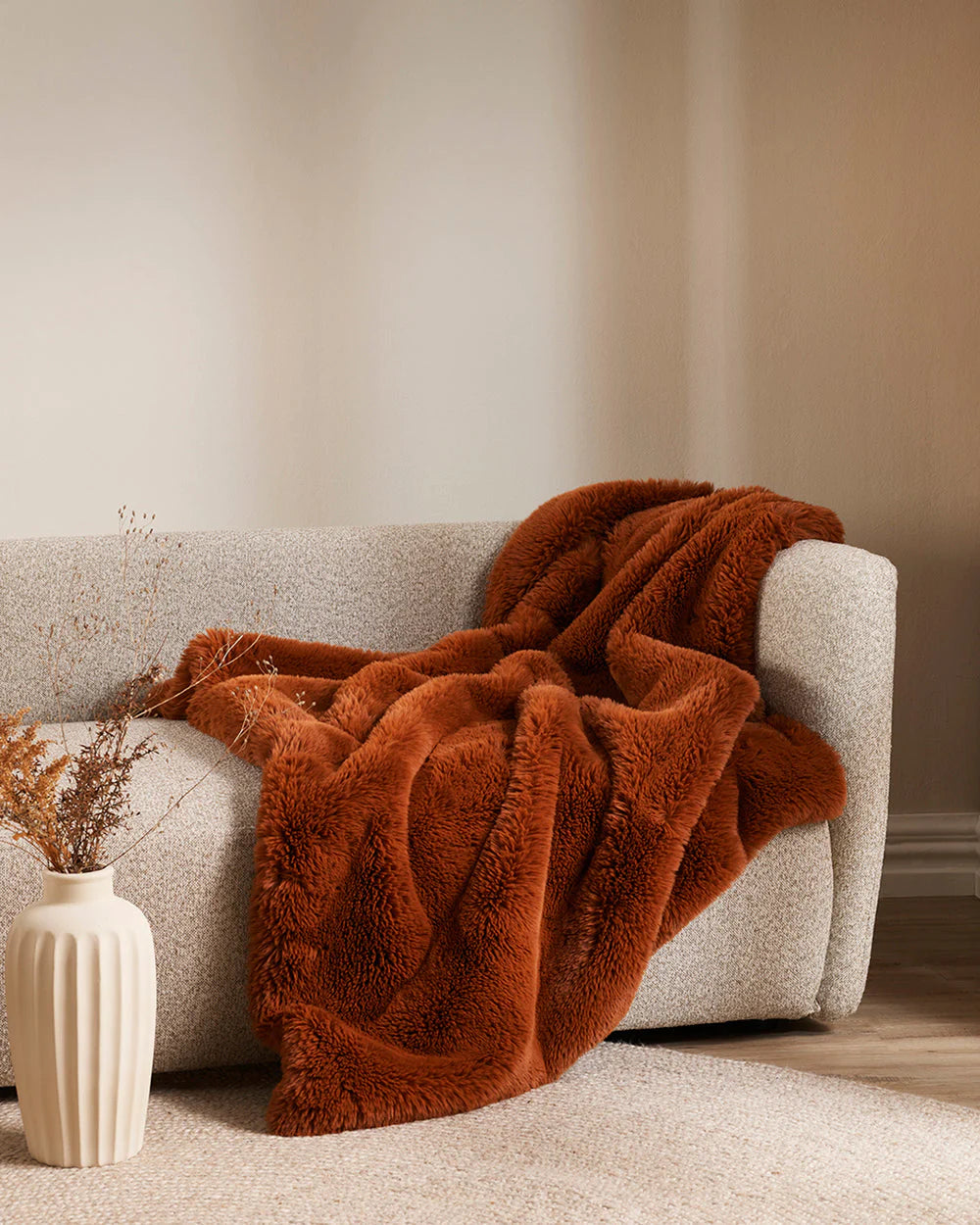 Baya Pele Faux Fur Sienna Throw Rug Blanket is available from Make Your House A Home Premium Stockist. Furniture Store Bendigo, Victoria. Australia Wide Delivery. Furtex.