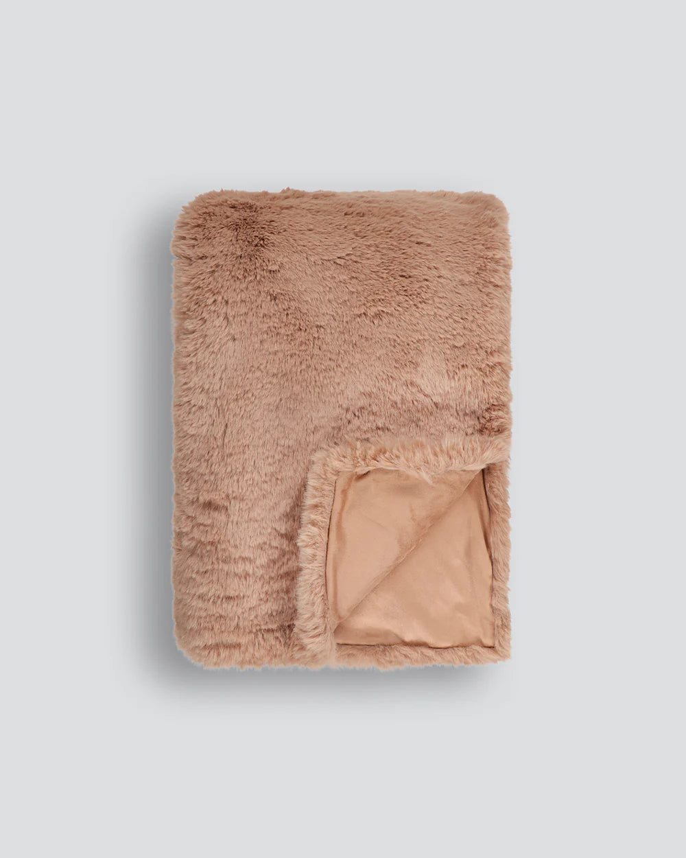 Baya Pele Faux Fur Toasted Coconut Throw Rug Blanket is available from Make Your House A Home Premium Stockist. Furniture Store Bendigo, Victoria. Australia Wide Delivery. Furtex.