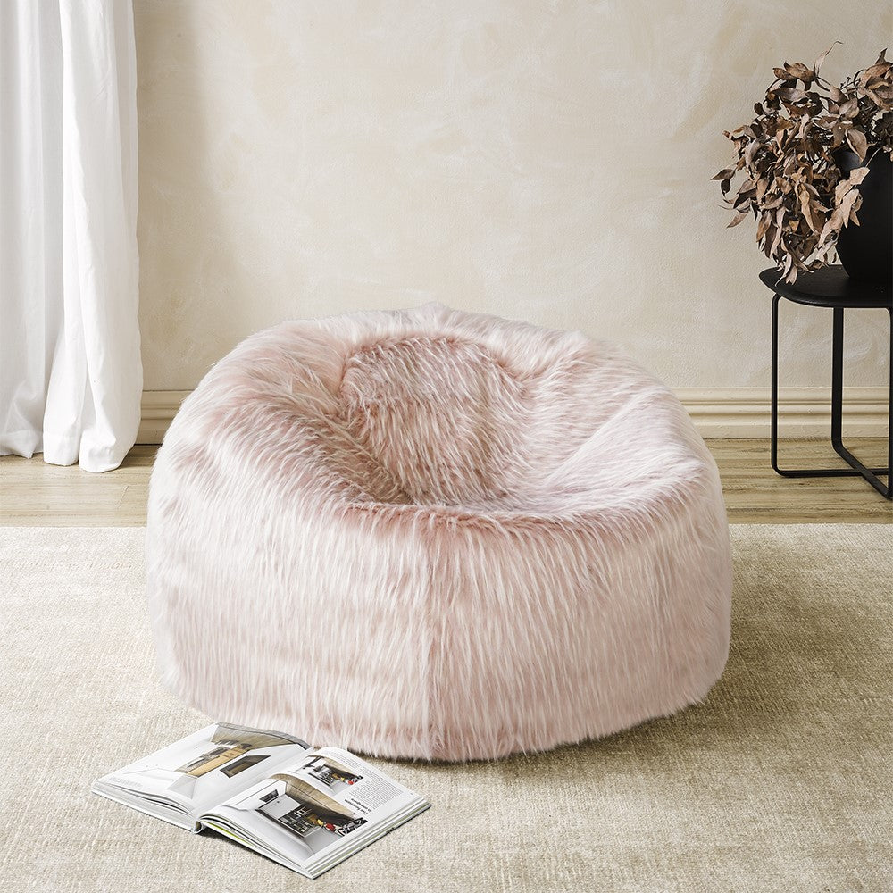 Heirloom Plush Pod Faux Fur Bean Bag Cover from Make Your House A Home Premium Stockist. Furniture Store Bendigo, Victoria. Australia Wide Delivery.