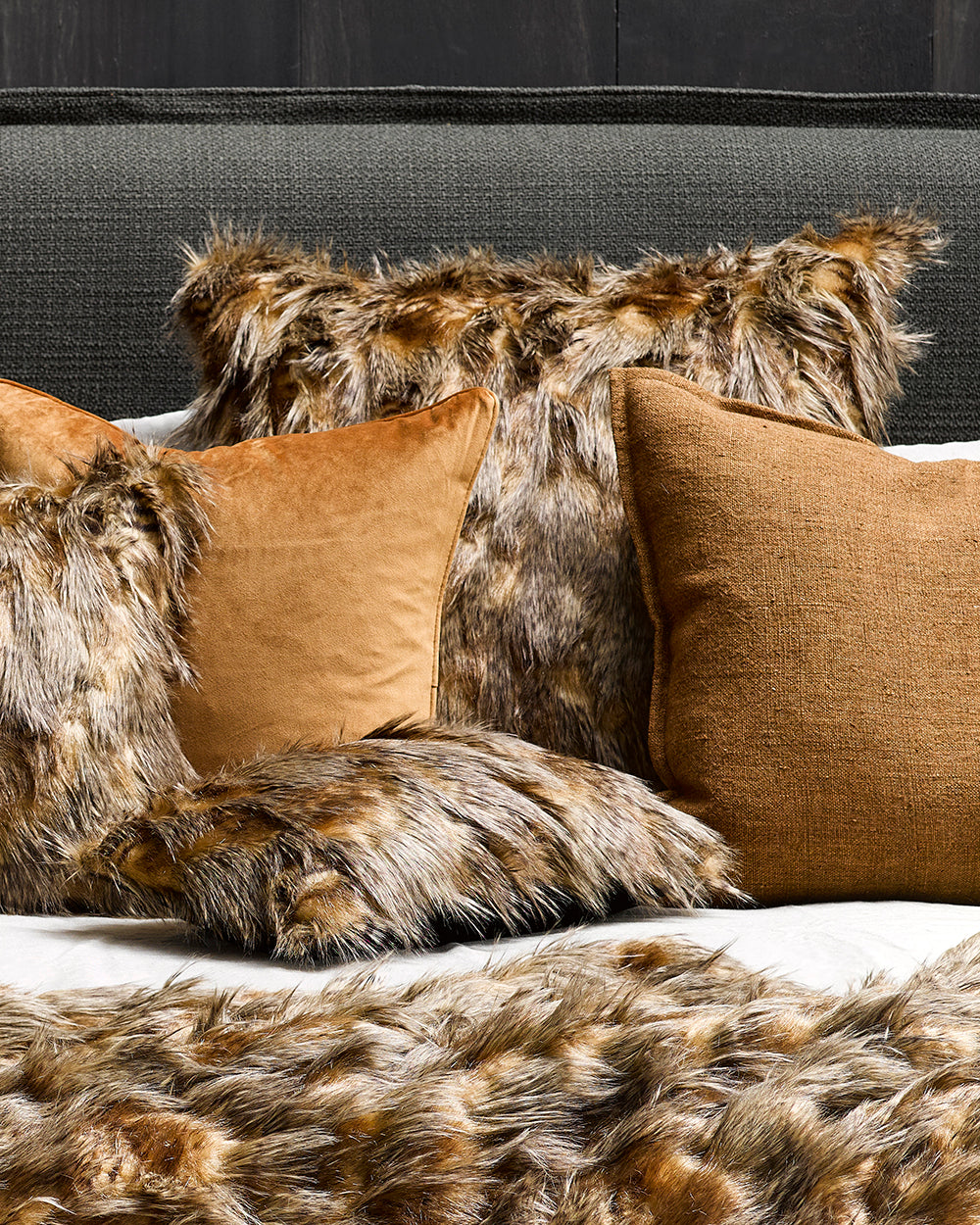 Heirloom Red Fox Cushions in Faux Fur are available from Make Your House A Home Premium Stockist. Furniture Store Bendigo, Victoria. Australia Wide Delivery. Furtex Baya.