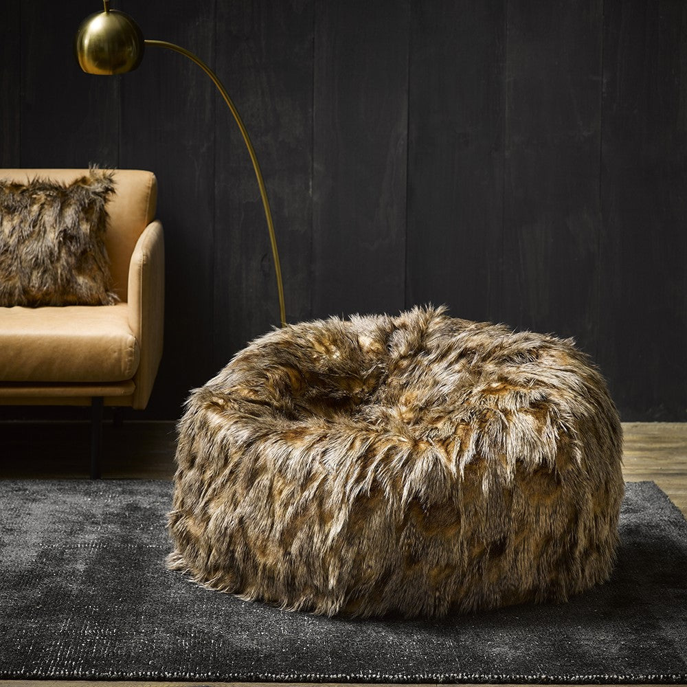 Heirloom Plush Pod Faux Fur Bean Bag Cover from Make Your House A Home Premium Stockist. Furniture Store Bendigo, Victoria. Australia Wide Delivery.