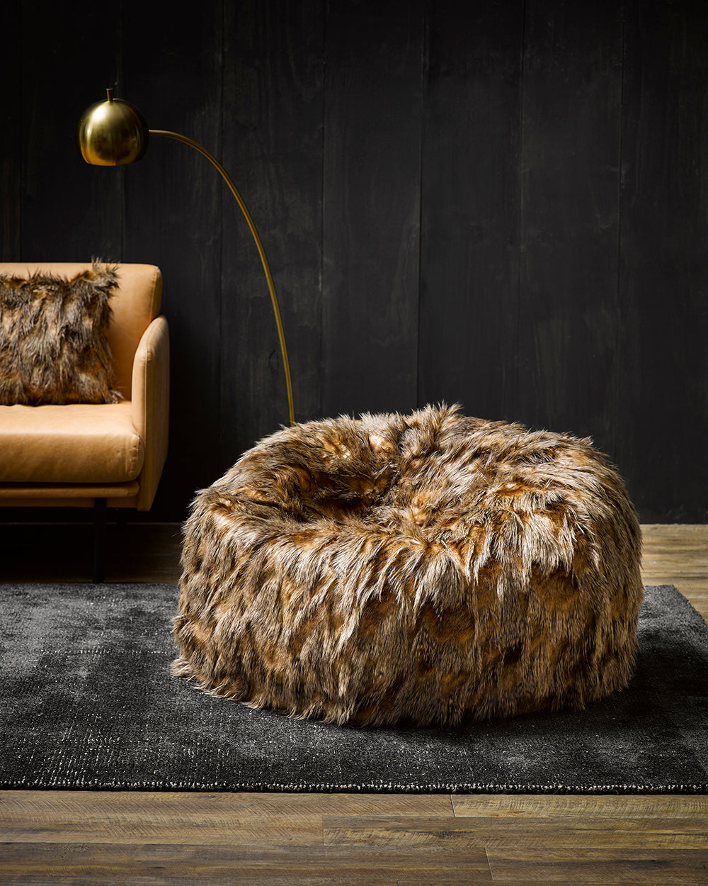 Heirloom Plush Pod Faux Fur Bean Bag Cover from Make Your House A Home Premium Stockist. Furniture Store Bendigo, Victoria. Australia Wide Delivery.