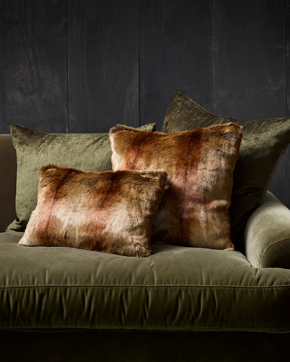 Heirloom Red Lemur Cushions in Faux Fur are available from Make Your House A Home Premium Stockist. Furniture Store Bendigo, Victoria. Australia Wide Delivery. Furtex Baya.