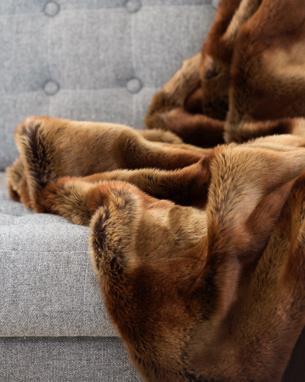 Heirloom Red Lemur Throw Rug Blanket in Faux Fur is available from Make Your House A Home Premium Stockist. Furniture Store Bendigo, Victoria. Australia Wide Delivery.