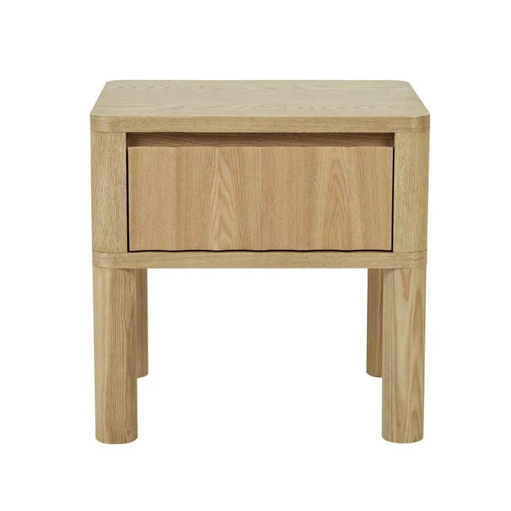 Oliver Fluted 1 Drawer Bedside Table by GlobeWest from Make Your House A Home Premium Stockist. Furniture Store Bendigo. 20% off Globe West Sale. Australia Wide Delivery.