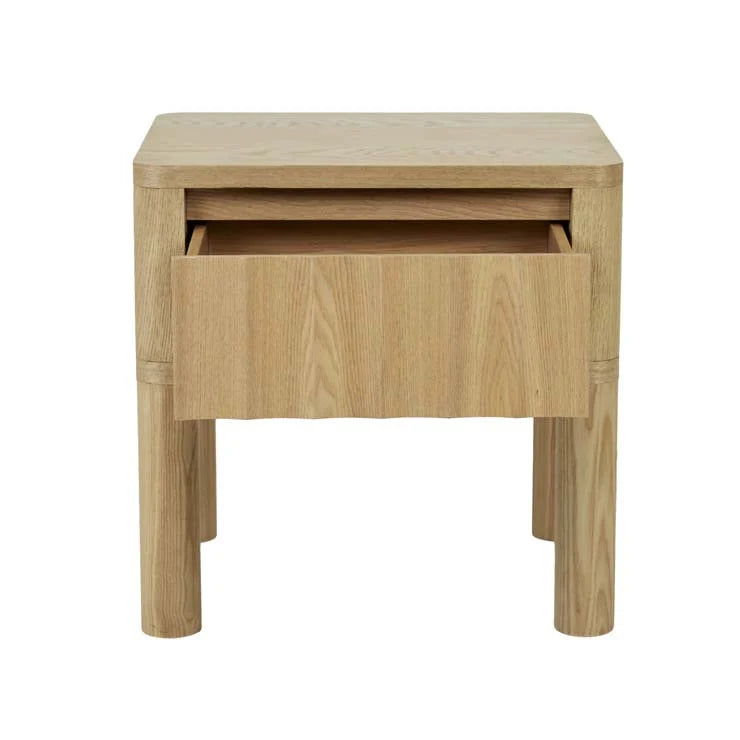 Oliver Fluted 1 Drawer Bedside Table by GlobeWest from Make Your House A Home Premium Stockist. Furniture Store Bendigo. 20% off Globe West Sale. Australia Wide Delivery.