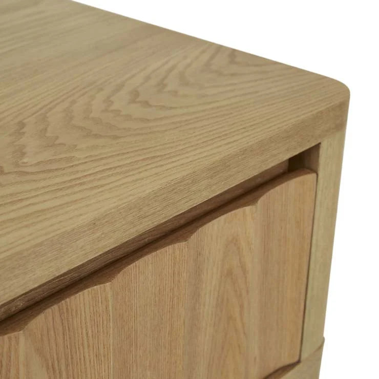 Oliver Fluted 1 Drawer Bedside Table by GlobeWest from Make Your House A Home Premium Stockist. Furniture Store Bendigo. 20% off Globe West Sale. Australia Wide Delivery.