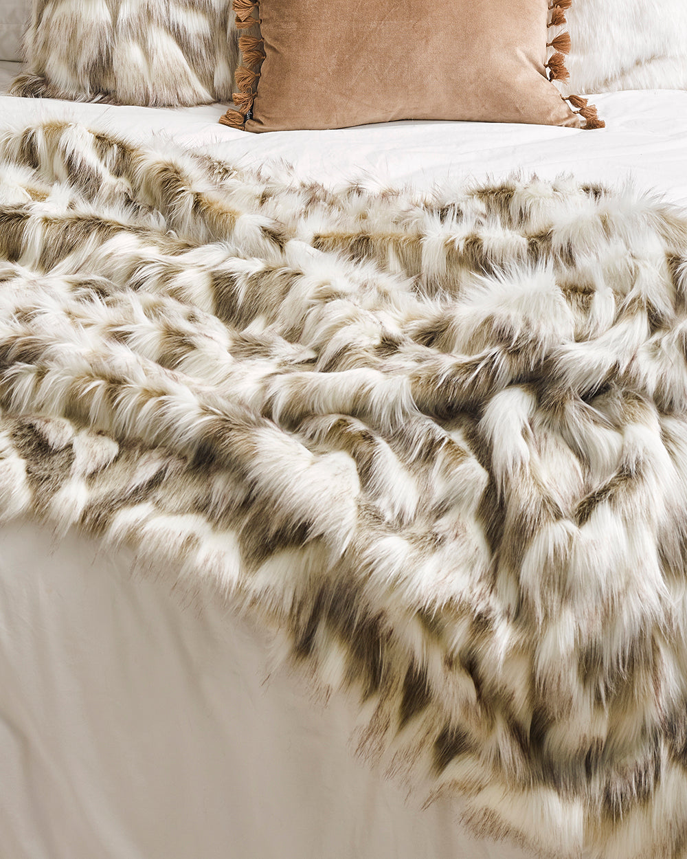 Heirloom Snowshoe Hare Throw Rug Blanket in Faux Fur is available from Make Your House A Home Premium Stockist. Furniture Store Bendigo, Victoria. Australia Wide Delivery.