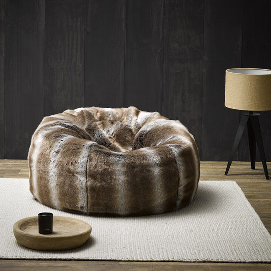 Heirloom Plush Pod Faux Fur Bean Bag Cover from Make Your House A Home Premium Stockist. Furniture Store Bendigo, Victoria. Australia Wide Delivery.