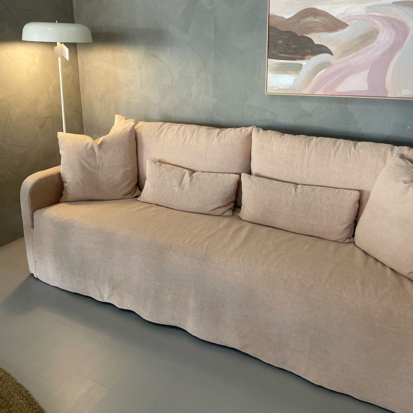 GlobeWest Sidney Slip 3-Seater Sofa