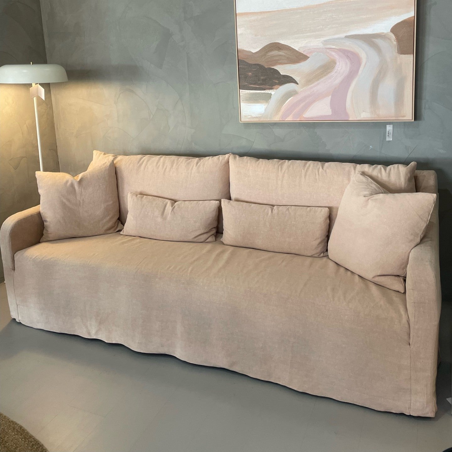 GlobeWest Sidney Slip 3-Seater Sofa