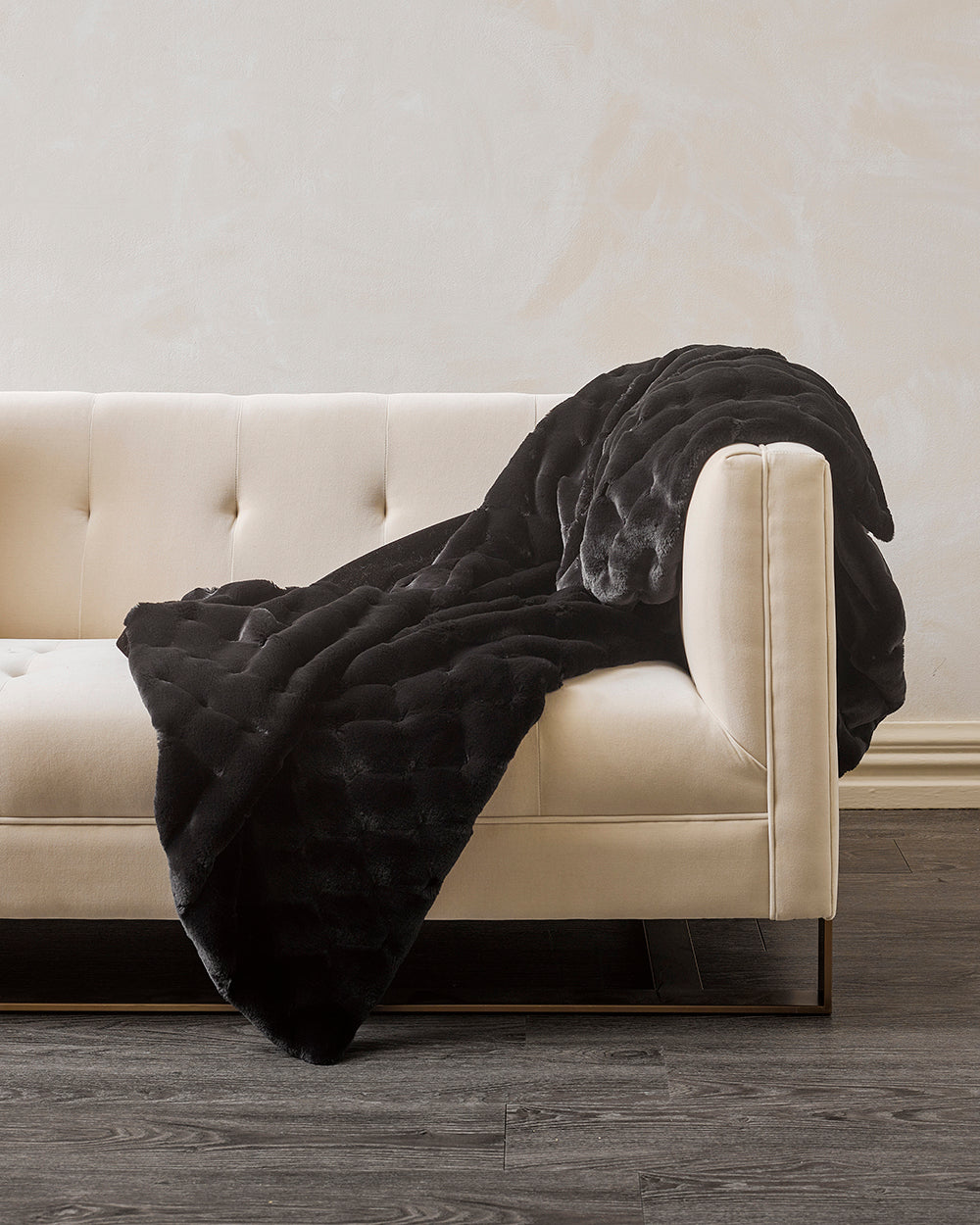 Heirloom Valentina Black Throw Rug Blanket in Faux Fur is available from Make Your House A Home Premium Stockist. Furniture Store Bendigo, Victoria. Australia Wide Delivery.