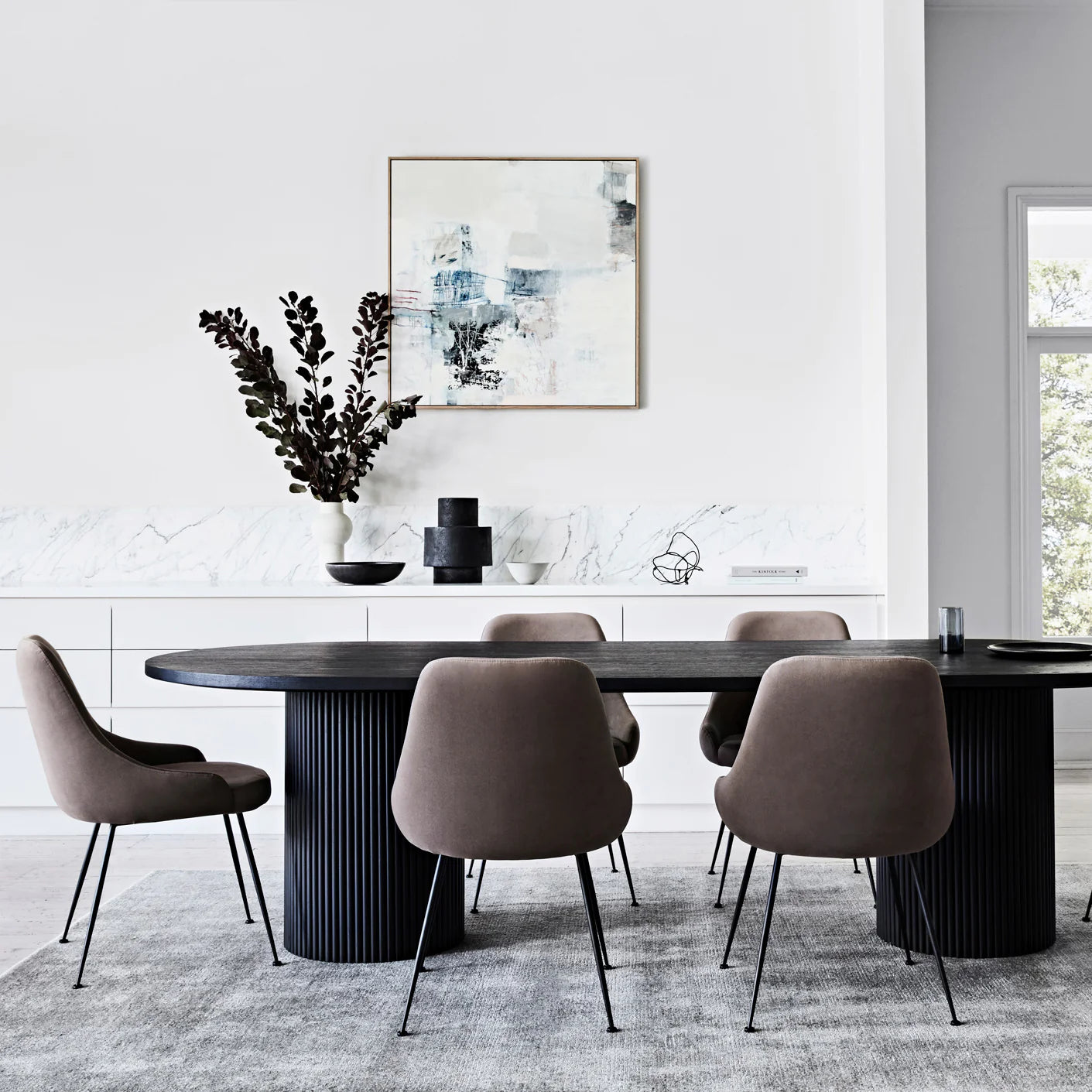 Benjamin Ripple Oval Dining Table by GlobeWest from Make Your House A Home Premium Stockist. Furniture Store Bendigo. 20% off Globe West. Australia Wide Delivery.