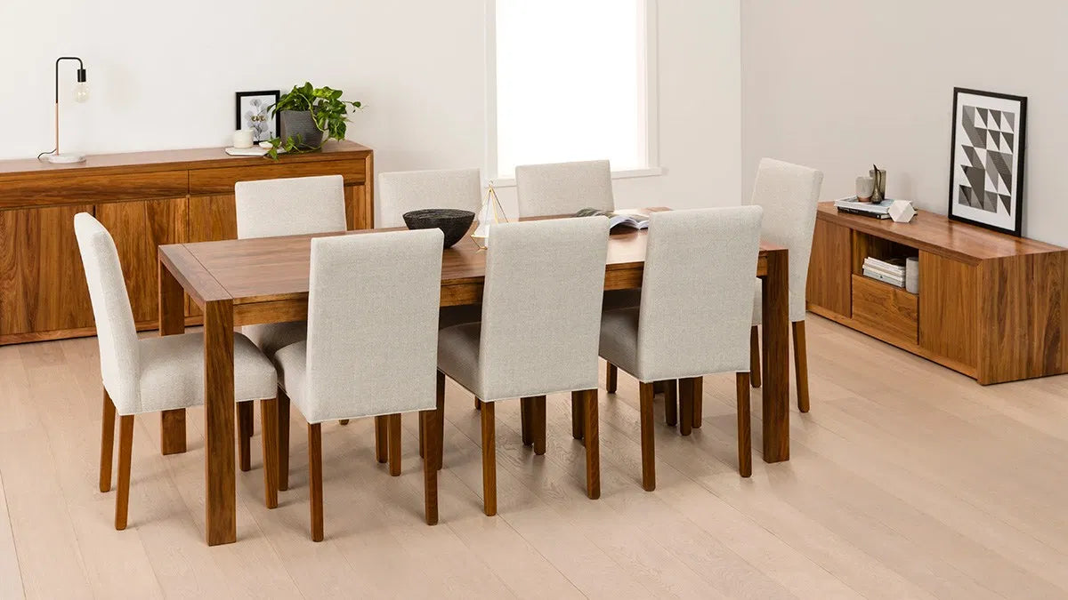 Aspley Dining Table in solid Tasmanian Blackwood available at Make Your House A Home. Furniture Store Bendigo. Astra Australian Made Timber Furniture.