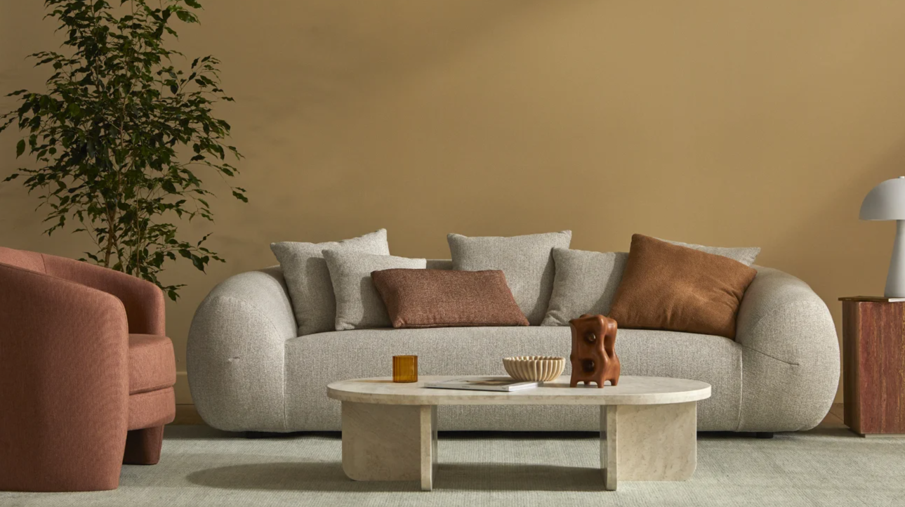 Amara Curve Oval Coffee Table by GlobeWest from Make Your House A Home Premium Stockist. Furniture Store Bendigo. 20% off Globe West. Australia Wide Delivery.