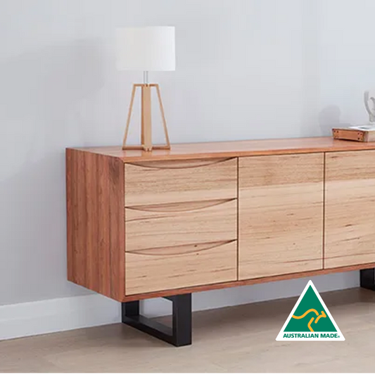 Waratah Buffet in solid Tasmanian Blackwood or Tas Oak available at Make Your House A Home. Furniture Store Bendigo. Astra Australian Made Timber Furniture.