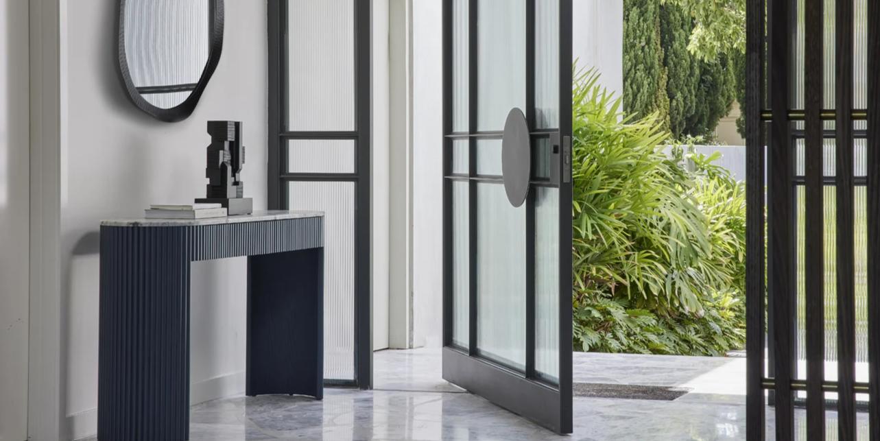 Benjamin Ripple Grande Marble Console Table by GlobeWest from Make Your House A Home Premium Stockist. Furniture Store Bendigo. 20% off Globe West Sale. Australia Wide Delivery.