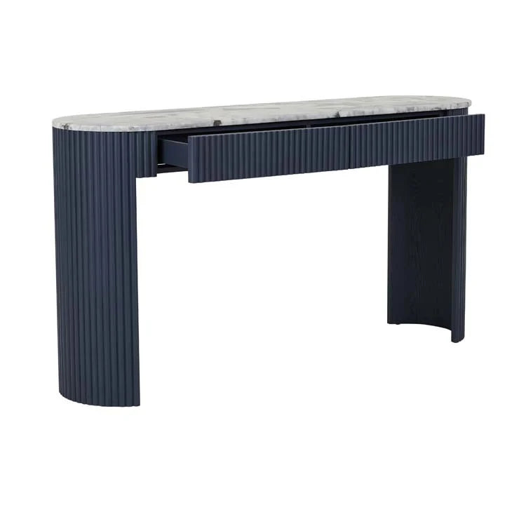 Benjamin Ripple Grande Marble Console Table by GlobeWest from Make Your House A Home Premium Stockist. Furniture Store Bendigo. 20% off Globe West Sale. Australia Wide Delivery.