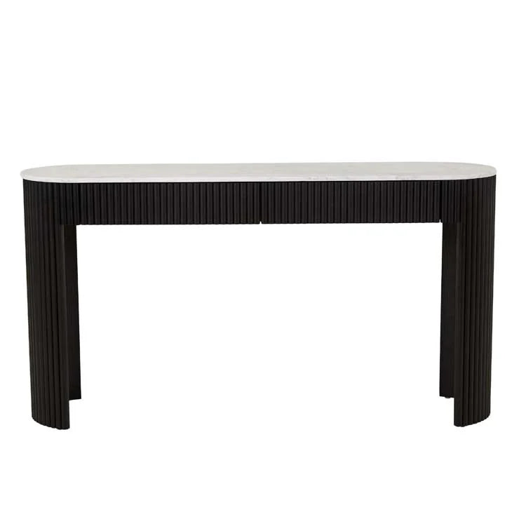 Benjamin Ripple Grande Marble Console Table by GlobeWest from Make Your House A Home Premium Stockist. Furniture Store Bendigo. 20% off Globe West Sale. Australia Wide Delivery.
