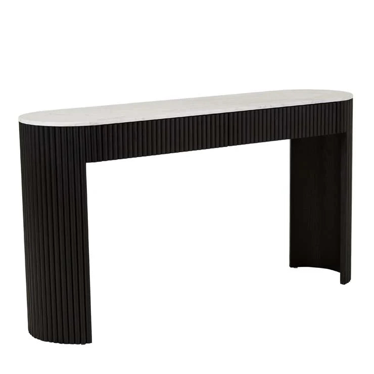 Benjamin Ripple Grande Marble Console Table by GlobeWest from Make Your House A Home Premium Stockist. Furniture Store Bendigo. 20% off Globe West Sale. Australia Wide Delivery.